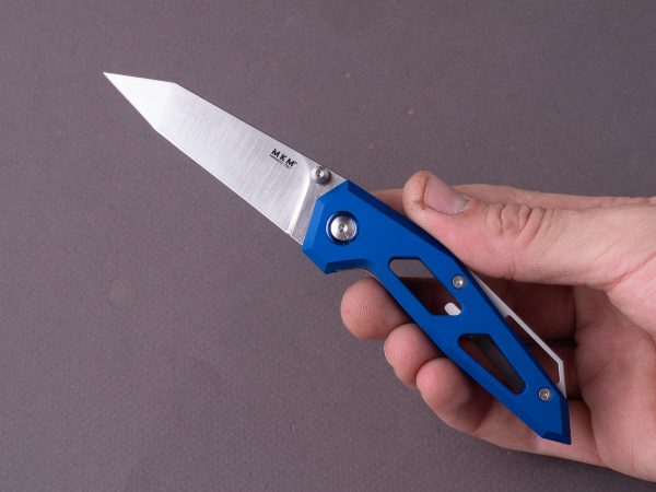 MKM - Folding Knife - Edge - Elmax - 75mm - Liner Lock - Blue Aluminum Sale