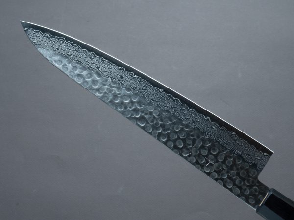 Hitohira - HG - Tsuchime Damascus - Gyuto - 240mm - Walnut Handle Online now