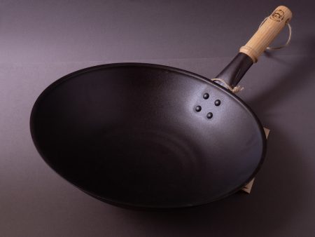 Netherton Foundry - Spun Iron - 13  Wok - Round Bottom Discount