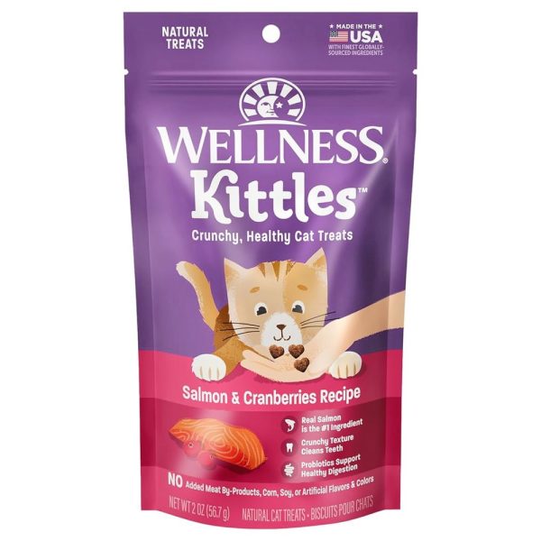 20% OFF: Wellness Kittles Salmon & Cranberries Cat Treats 2oz Online Hot Sale