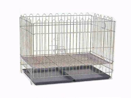 Sweety Foldable Playpen Set with Mesh & Tray - Medium Chrome Cheap