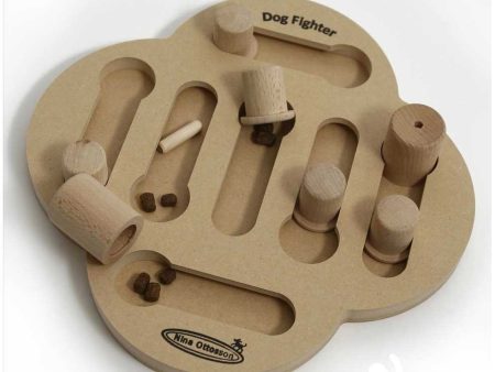 Nina Ottosson Dog Fighter Wood Interactive Game Dog Toy on Sale