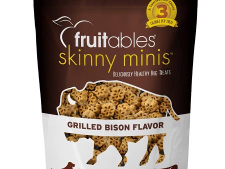 $4 OFF: Fruitables Skinny Minis Grilled Bison Chewy Dog Treats 5oz For Sale